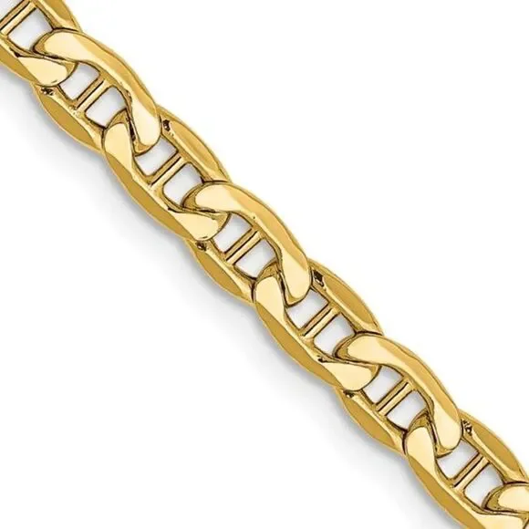 10k Gold Anchor Link Chain- 22 inches long- New